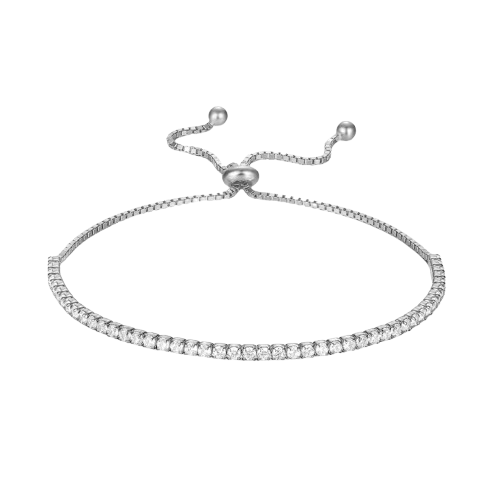 Diamond Tennis Bracelet Silver