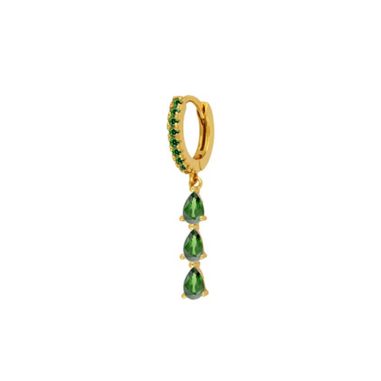 Sissy Earring Gold - Green